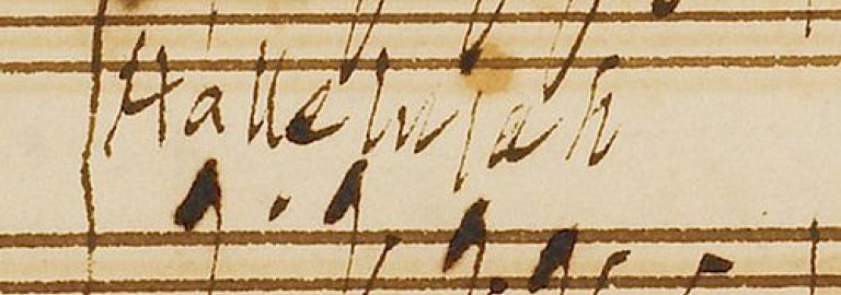 Notenblatt von Händel