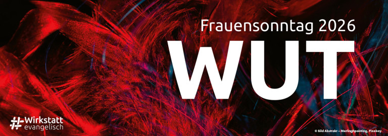 Banner mit der Aufschrift "Wut"