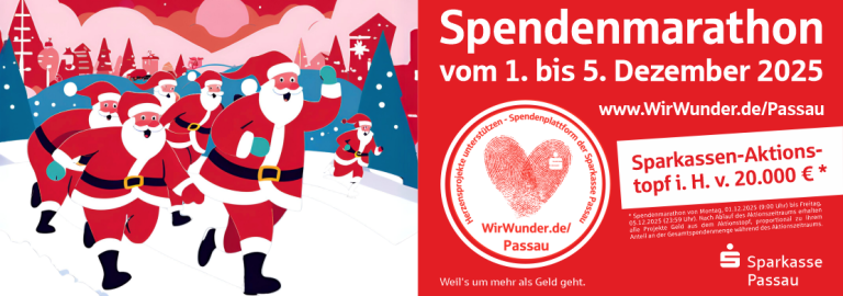 Aufruf zum Spendenmarathon