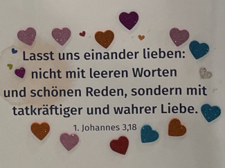 Trauchspruch mit Herzchen