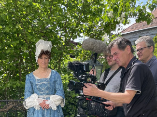 Das Filmteam des BR bei der Arbeit
