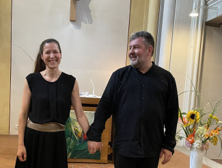 Solistin und Dirigent