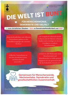 Plakat: Die Welt ist bunt