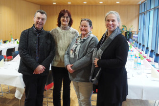 Helferteam beim Empfang