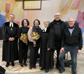 Gruppenbild mit den Personen die den Gottesdienst gestaltet haben
