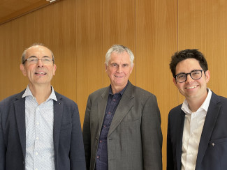 Christian Lessig, Martin Becher und Dr. Jonathan Steensen