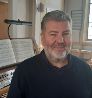 Ralf Albert Franz an der Orgel