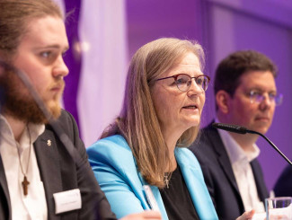 Das Präsidium der Landessynode