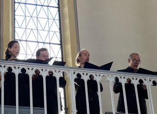 Chor der Solisten auf der Empore