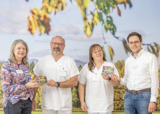 Gruppenfoto: (v.l.n.r.) Barbara Stadlberger, Christian Maier, Christine Glas und Philipp Augustin