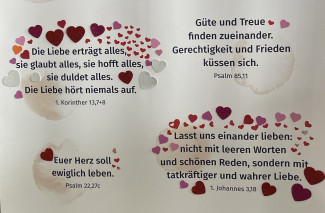 Trausprüche mit Herzchen