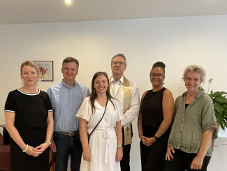 Das Betreuer:innen-Team mit SpDi-Leiter Werner Kölpl und Dekan Jochen Wilde