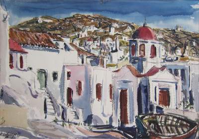 Santorin von Hans Waiblinger